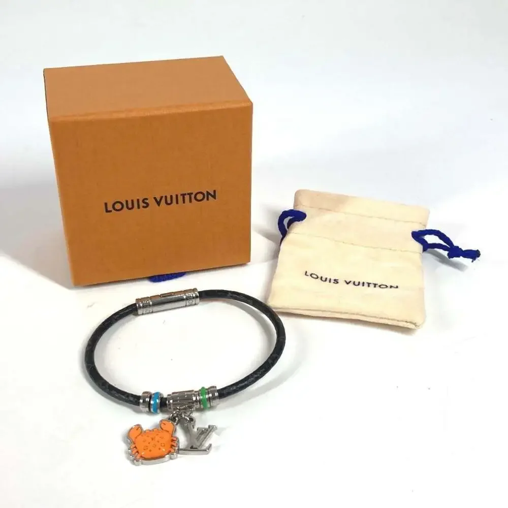 LOUIS VUITTON Black Monogram Canvas Charm Bracelet - Picture 8 of 8